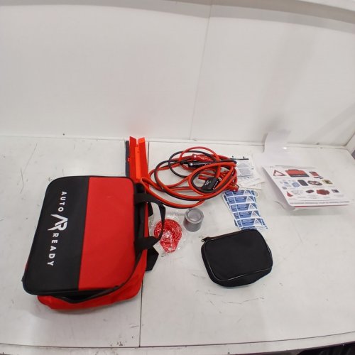 50PC AUTO READY EMERGENCY ROADSIDE KIT - RED/BLACK (MODEL: 3555662) image 3