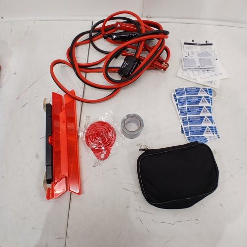 50PC AUTO READY EMERGENCY ROADSIDE KIT - RED/BLACK (MODEL: 3555662) image 4