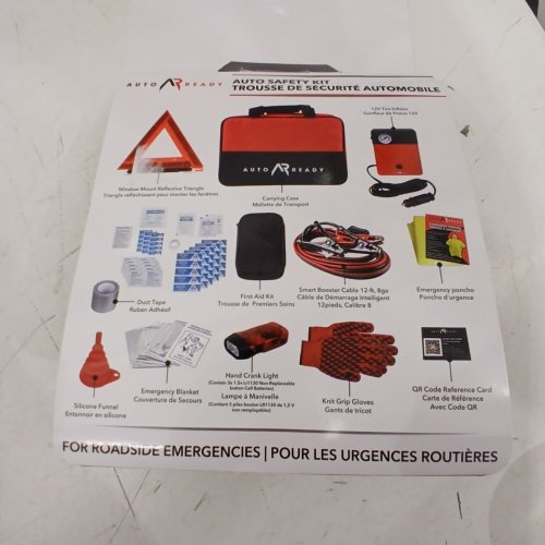 50PC AUTO READY EMERGENCY ROADSIDE KIT - RED/BLACK (MODEL: 3555662) image 6