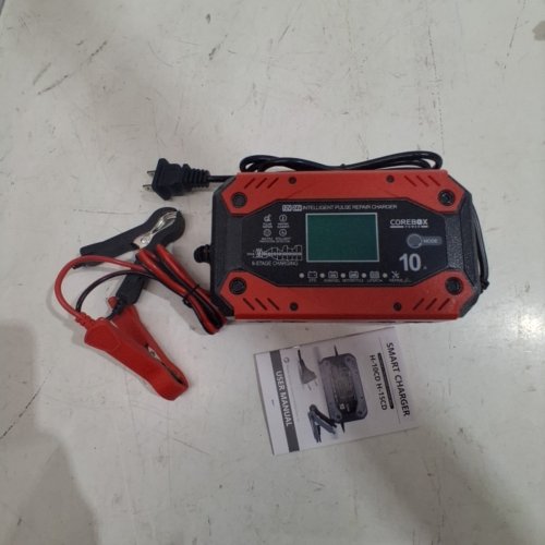 COREBOX SMART BATTERY CHARGER AND MAINTAINER - 12 V 10A; 24 V 5A - RED AND BLACK (MODEL: H-10CD) image 3