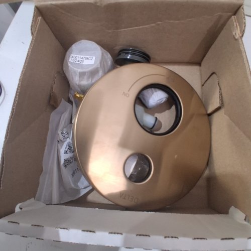 DELTA MODERN MONITOR 14 SERIES SHOWER WITH RAINCAN HAND SHOWER AND ROUGH VALVE - CHAMPAGNE BRONZE (MODEL: 342702-CZ) image 4