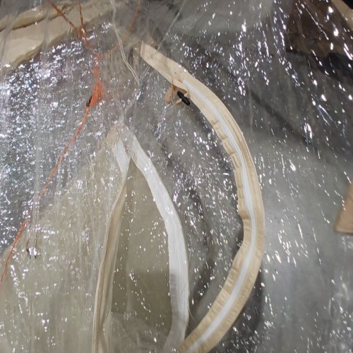 VEVOR CLEAR BUBBLE POP UP SPORTS TENT FOR 2 - 4 PERSONS - 63" X 63" - BEIGE (MODEL:121083) image 3