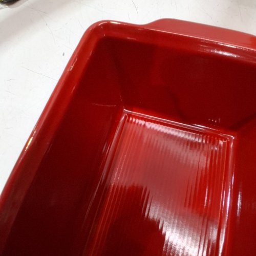 EMILE HENRY MADE IN FRANCE BREAD LOAF BAKER 8.5'' X 5'' - RED image 3