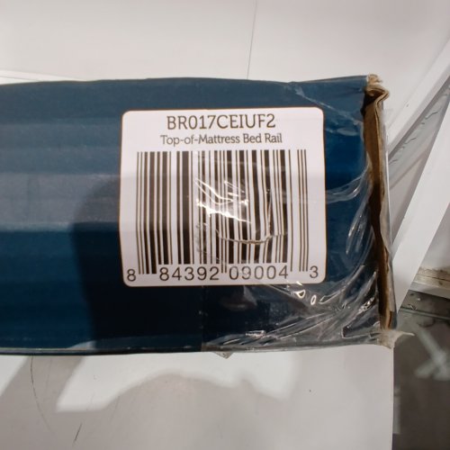 SAFETY 1ST TOP-OF-MATTRESS BED RAIL WITH ADJUSTABLE HEIGHT - 36" X 12" - 18" - GREY/WHITE (MODEL: BR017CEIUF2) image 5