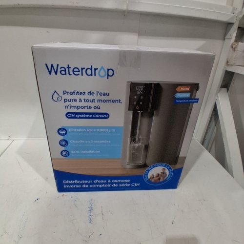 WATERDROP CORERO COUNTERTOP REVERSE OSMOSIS WATER FILTER INSTANT HOT WATER DISPENSER NSF/ANSI 372 CERTIFIED, 3:1 PURE TO DRAIN - 1.1GAL- BLACK (MODEL: WD-C1H-US) image 9