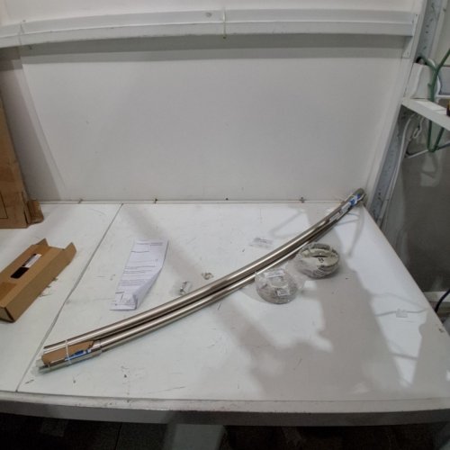 ZENNA HOME CURVED TENSION SHOWER ROD - 50" - 72" - CHROME image 2