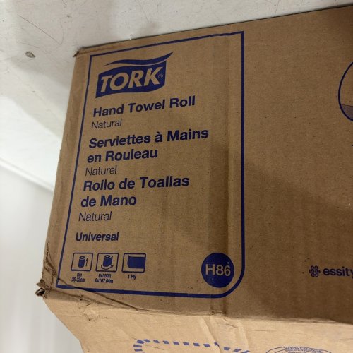 6PC TORK NATURAL UNIVERSAL HAND TOWEL ROLLS - 8" X 550FT, 1 PLY - NATURAL (STYLE: H86) image 2
