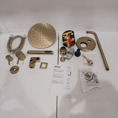 DELTA MODERN SERIES 14 ROUND HAND SHOWER SYSTEM - CHAMPAGNE BRONZE (MODEL: 342702-CZ) image 5