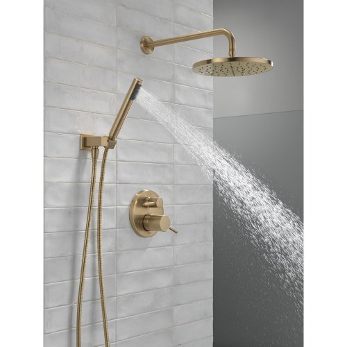 DELTA MODERN SERIES 14 ROUND HAND SHOWER SYSTEM - CHAMPAGNE BRONZE (MODEL: 342702-CZ) image 4