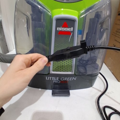 BISSELL LITTLE GREEN PROHEAT PORTABLE DEEP CLEANER/SPOT CLEANER WITH SELF-CLEANING HYDRORINSE TOOL - GREEN/GREY (MODEL:2513B) image 2