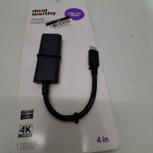 DEALWORTHY USB-C TO HDMI ADAPTER - BLACK image 2