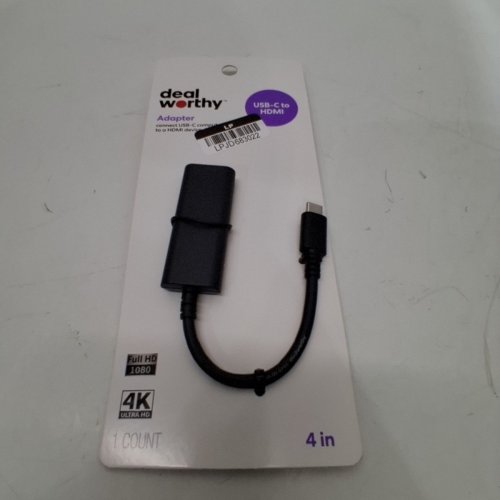 DEALWORTHY USB-C TO HDMI ADAPTER - BLACK image 3