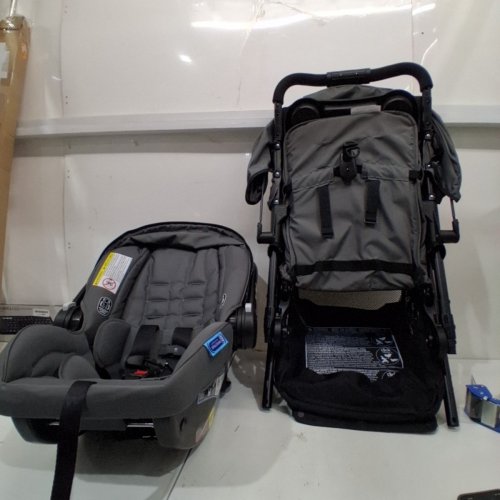 GRACO 2-IN-1 COMFY CRUISER TRAVEL SYSTEM, SNUGRIDE 35 LITE LX INFANT CAR SEAT - GRAYSTONE (MODEL:2243819) image 3