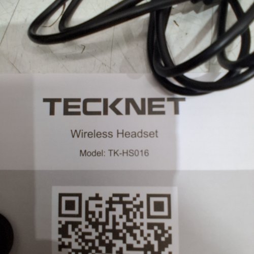 TECKNET WIRELESS BLUETOOTH NOISE CANCELLING HEADSET WITH MICROPHONE- BLACK (MODEL: TK-HS016) image 3