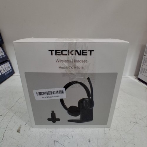 TECKNET WIRELESS BLUETOOTH NOISE CANCELLING HEADSET WITH MICROPHONE- BLACK (MODEL: TK-HS016) image 5