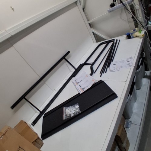 UDEAR 3-TIER OVER THE TOILET RACK - 65.3" X 26" X 9.8" - BLACK image 2