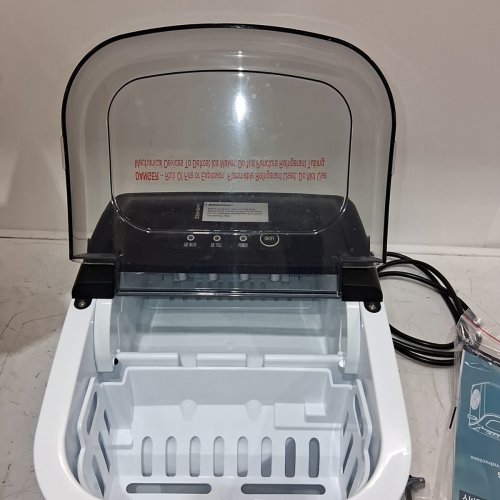 EUHOMY COUNTERTOP ICE MAKER MACHINE WITH HANDLE & BASKET - MAKES 26LB/DAY - BLACK (MODEL: IM001-BBL-CAEH) image 6
