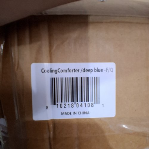MELLOW CLOUDCOOL COOLING DUAL SIDED LIGHTWEIGHT COMFORTER - QUEEN/FULL - DEEP BLUE image 2