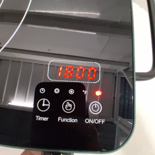 GIHETKUT ELECTRIC STOVE TOP WITH KNOB CONTROL PORTABLE INDUCTION COOKTOP WITH 2 HANDLES - 1800W 110V - GREEN (MODEL: DT1-4) image 2