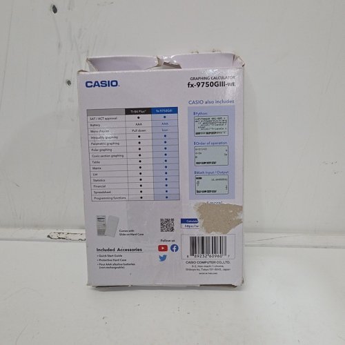 CASIO GRAPHING CALCULATOR WITH 3MB FLASH MEMORY - WHITE (MODEL: FX-9750GIII-WE) image 5