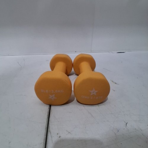 2PK YES4ALL NEOPRENE COATED DUMBBELLS - 8LBS EACH - YELLOW (MODEL:‎ DSAX) image 2