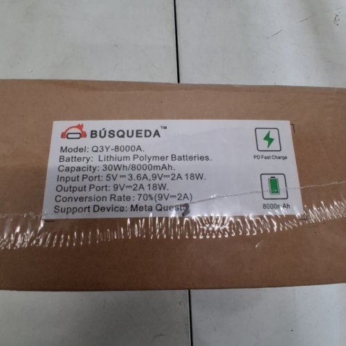 BUSQUEDA ELITE STRAP WITH BATTERY FOR OCULUS QUEST 2 - 8000MAH - WHITE (MODEL: Q1Y-8000A) image 3