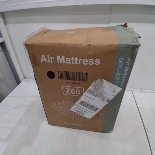 GIANNA INFLATABLE AIR MATTRESS BED WITH BUILT-IN PUMP - QUEEN - 22" - BEIGE/BLACK (MODEL: QDC-J22IN-Q) image 5