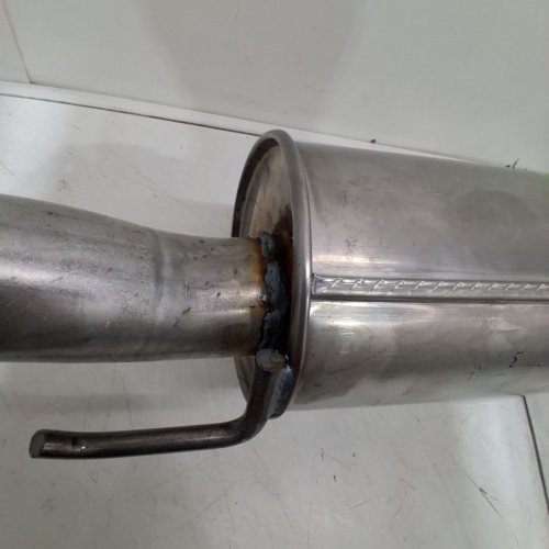 WALKER QUIET-FLOW SS EXHAUST MUFFLER ASSEMBLY FOR DODGE RAM 2500 2003-2004 AND DODGE RAM 1500 2012 - SILVER (MODEL: 50464) image 4