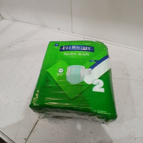 20PK FITRIGHT EASY FLEX STRETCH BRIEFS- LG/XL - WHITE image 2