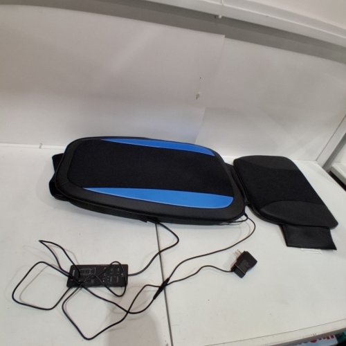 COMFIER SHIATSU BACK MASSAGER CHAIR PAD WITH HEAT & VIBRATION - BLACK/BLUE (MODEL: CF-2606MC) image 3