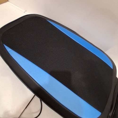 COMFIER SHIATSU BACK MASSAGER CHAIR PAD WITH HEAT & VIBRATION - BLACK/BLUE (MODEL: CF-2606MC) image 4