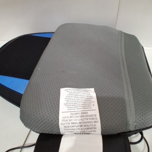 COMFIER SHIATSU BACK MASSAGER CHAIR PAD WITH HEAT & VIBRATION - BLACK/BLUE (MODEL: CF-2606MC) image 7