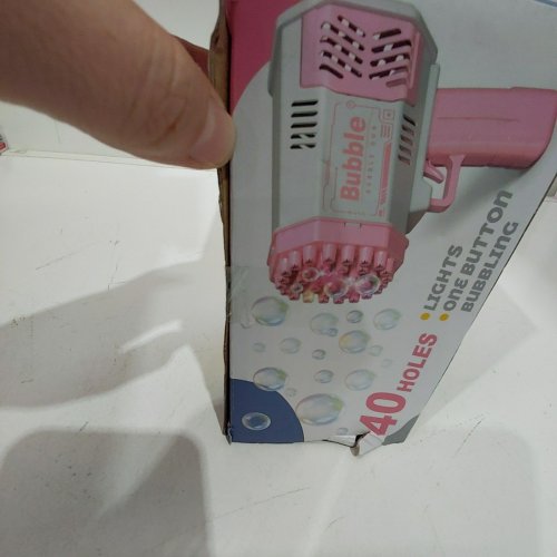 2PK NEOOT BUBBLE GUN BUBBLE MACHINE TOY - BLUE/PINK image 3