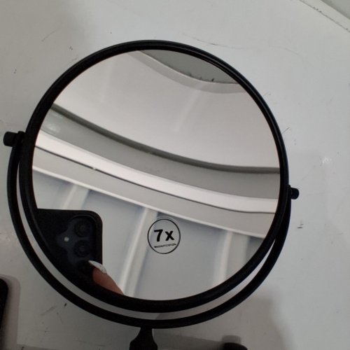 WALL-MOUNTED HAIRDRESSING MIRROR - BLACK image 3