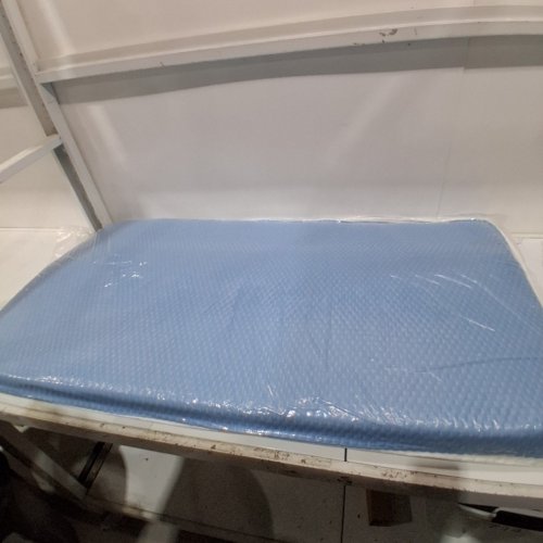 PARELER BEAR 2-STAGE DUAL SIDED WATERPROOF MATTRESS - 52"X27.5" - WHITE/BLUE image 2