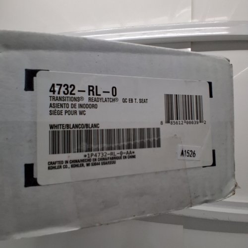 KOHLER TRANSITIONS READYLATCH QUIET-CLOSE ELONGATED TOILET SEAT - 18" - WHITE (MODEL: 4732-RL-0) image 2
