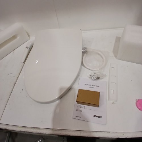 KOHLER PURETIDE ELONGATED MANUAL BIDET TOILET SEAT WITH QUIET-CLOSE LID AND SEAT - 18 11/16'' - WHITE (MODEL: K-5724-0) image 2