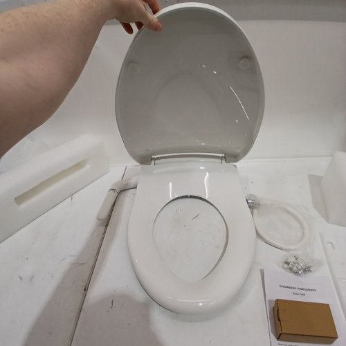KOHLER PURETIDE ELONGATED MANUAL BIDET TOILET SEAT WITH QUIET-CLOSE LID AND SEAT - 18 11/16'' - WHITE (MODEL: K-5724-0) image 4