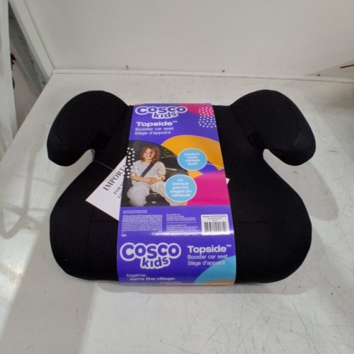 COSCO KIDS TOPSIDE LIGHTWEIGHT BACKLESS BELT-POSITIONING BOOSTER CAR SEAT - 40-100LB MAX- BLACK (MODEL: ‎22976CBLK6) image 3