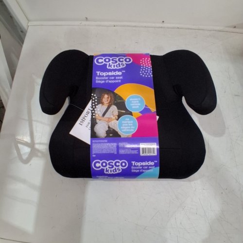 COSCO KIDS TOPSIDE LIGHTWEIGHT BACKLESS BELT-POSITIONING BOOSTER CAR SEAT - 40-100LB MAX- BLACK (MODEL: ‎22976CBLK6) image 5