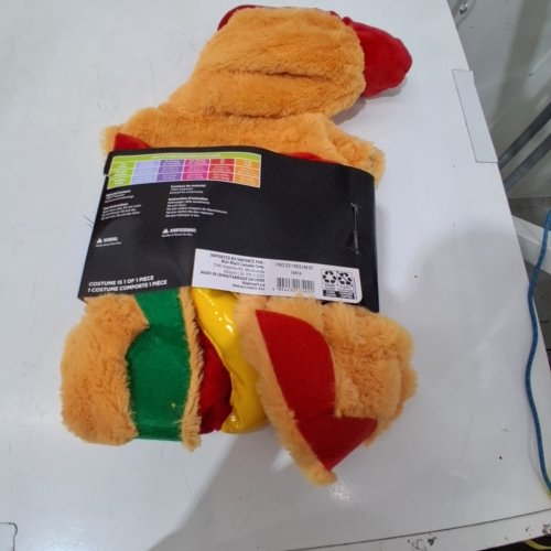 BABY PALAMON ONE-PIECE HOTDOG COSTUME - 0-6 MONTHS - BROWN/RED/GREEN/YELLOW image 3