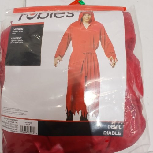 2PC MEN'S RUBIES DEVIL COSTUME - EXTRA LARGE (40-42) - RED (STYLE: DEVIL / DIABLE) image 2