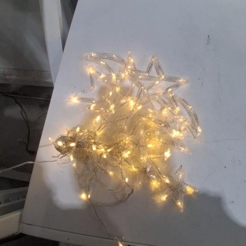 STAR AND MOON LED STRING LIGHTS WITH 8 LIGHT MODES - USB POWERED AND REMOTE CONTROL - WARM WHITE image 2