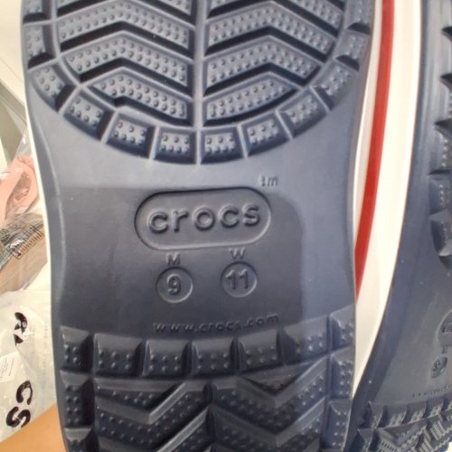 adult CROCS UNISEX CLOG CLOG BAYABAND - SIZE 11 WOMENS / 9 MENS - NAVY BLUE image 2