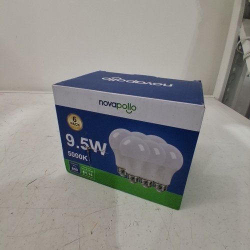 6PK NOVAPOLLO LED LIGHT BULBS - 9.5W 5000K - WHITE image 3
