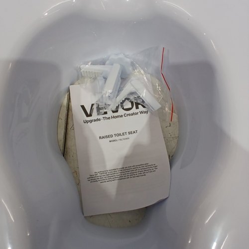 RAISED TOILET SEAT RISER - 4" RAISED - WHITE - (MODEL: FBL760600) image 3