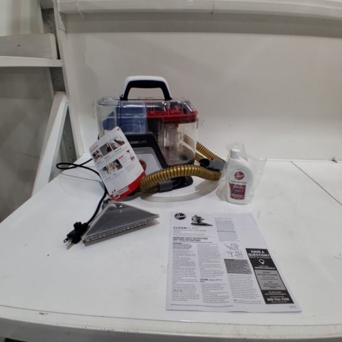 HOOVER CLEANSLATE PLUS PORTABLE CARPET CLEANER - RED/SILVER - (MODEL:FH14050V) image 3