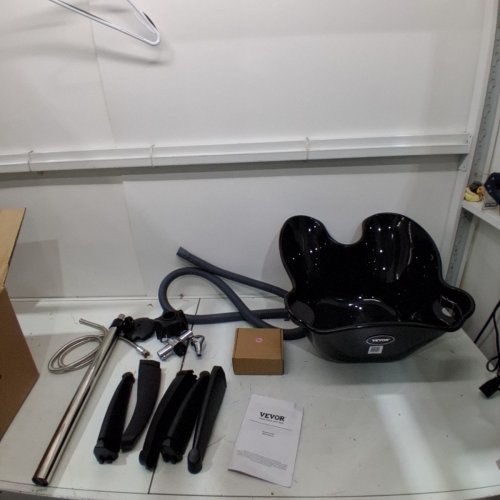 SHAMPOO BASIN FOR HAIRDRESSER'S AND STYLISTS, ABS PLASTIC SALON HAIR WASHNG SINK, BLACK (MODEL: WL-U5603) image 2