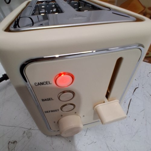 VAVSEA RETRO 2 SLICE TOASTER - YELLOW - (MODEL:WT-360) image 2
