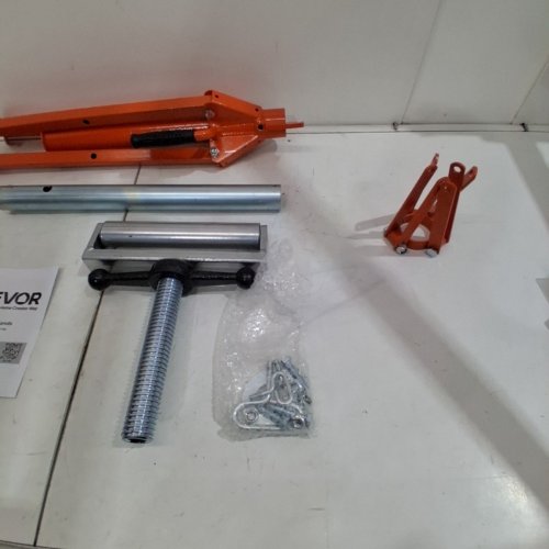 ADJUSTABLE HEIGHT ROLLER PIPE STAND - 27.6"-52" - 2500LB CAP - ORANGE (MODEL: JR-1104) image 4